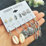 Pearl Sea Shell Earrings For Women