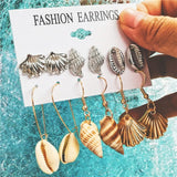 Pearl Sea Shell Earrings For Women