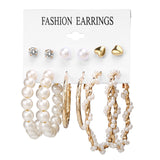 Pearl Sea Shell Earrings For Women
