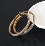 Luxury Exaggerated Big Circle Imitation Pearl Earrings