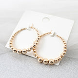 Fashion Simulated Pearl Statement Big Small Hoop Earrings