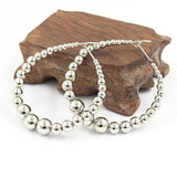 Fashion Simulated Pearl Statement Big Small Hoop Earrings