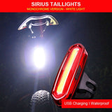 WHEEL UP Bike Taillight Waterproof Riding Rear light Led Usb Chargeable Mountain Bike Cycling Light Tail-lamp Bicycle Light