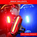 WHEEL UP Bike Taillight Waterproof Riding Rear light Led Usb Chargeable Mountain Bike Cycling Light Tail-lamp Bicycle Light