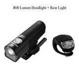 ROCKBROS 400LM Bike Light Headlight Bicycle Handlebar Front Lamp MTB Rode Cycling USB Rechargeable Flashlight Safety Tail Light