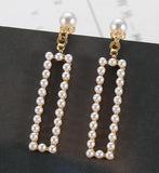 Luxury Exaggerated Big Circle Imitation Pearl Earrings