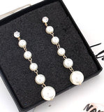 Luxury Exaggerated Big Circle Imitation Pearl Earrings
