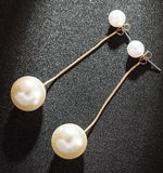 Luxury Exaggerated Big Circle Imitation Pearl Earrings