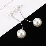 Luxury Exaggerated Big Circle Imitation Pearl Earrings