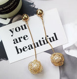 Luxury Exaggerated Big Circle Imitation Pearl Earrings