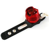Aluminum Bicycle Front Rear Tail Helmet LED Flash Lights