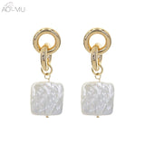 Natural Freshwater Pearl Stud Earrings