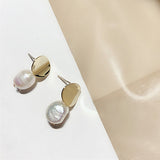 Natural Freshwater Pearl Stud Earrings