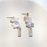 Natural Freshwater Pearl Stud Earrings