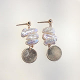 Natural Freshwater Pearl Stud Earrings