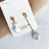Natural Freshwater Pearl Stud Earrings