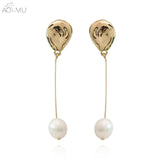 Natural Freshwater Pearl Stud Earrings