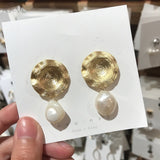 Natural Freshwater Pearl Stud Earrings