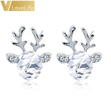 1 Pair Women Xmas Gift Elegant Jewelry Christmas Pearl