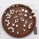 2019 New Trendy Styles Beaded Simulated Pearl  Earrings