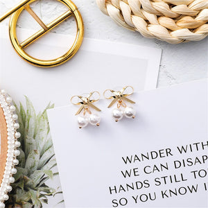 2019 New Trendy Styles Beaded Simulated Pearl  Earrings