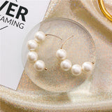 2019 New Trendy Styles Beaded Simulated Pearl  Earrings