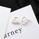 2019 New Trendy Styles Beaded Simulated Pearl  Earrings
