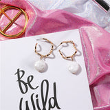 2019 New Trendy Styles Beaded Simulated Pearl  Earrings