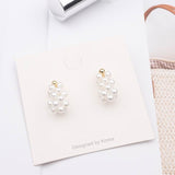 2019 New Trendy Styles Beaded Simulated Pearl  Earrings