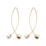 Stud Earrings Simulated Pearls Crystal