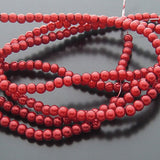 Glass Dyeing Color Round Imitation Pearl Earring's
