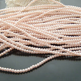 Glass Dyeing Color Round Imitation Pearl Earring's