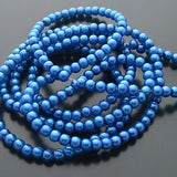 Glass Dyeing Color Round Imitation Pearl Earring's