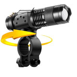 ZK30 Dropshipping LED Bicycle Light Cycling 3500 Lumens Flashlight 3 Modes  Q5 LED Bike lights Lamp Torch Waterproof Zoomable