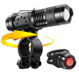 ZK30 Dropshipping LED Bicycle Light Cycling 3500 Lumens Flashlight 3 Modes  Q5 LED Bike lights Lamp Torch Waterproof Zoomable