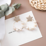 2019 New Acrylic Symphony Simulated Pearl Earrings