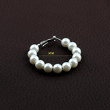 Fashion Simulated Pearl Statement Big Small Hoop Earrings