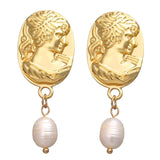 Vintage Gold Drop Earrings For Women 2019
