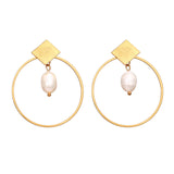 Vintage Gold Drop Earrings For Women 2019