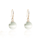 Silver Color Imitation Pearl Dangle Earrings