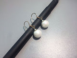 Silver Color Imitation Pearl Dangle Earrings