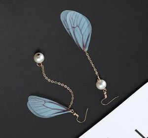 Korean Multiple Butterfly Wings Drop Earrings