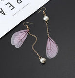 Korean Multiple Butterfly Wings Drop Earrings