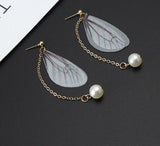 Korean Multiple Butterfly Wings Drop Earrings