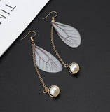 Korean Multiple Butterfly Wings Drop Earrings