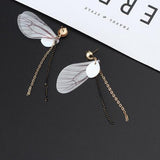 Korean Multiple Butterfly Wings Drop Earrings