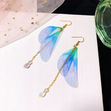 Korean Multiple Butterfly Wings Drop Earrings