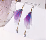 Korean Multiple Butterfly Wings Drop Earrings