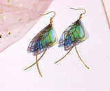 Korean Multiple Butterfly Wings Drop Earrings