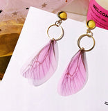 Korean Multiple Butterfly Wings Drop Earrings